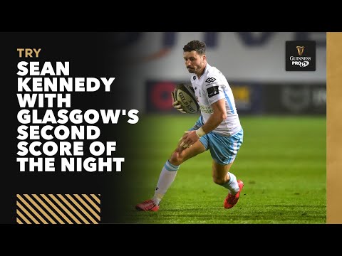Sean Kennedy with Glasgow's second score of the night