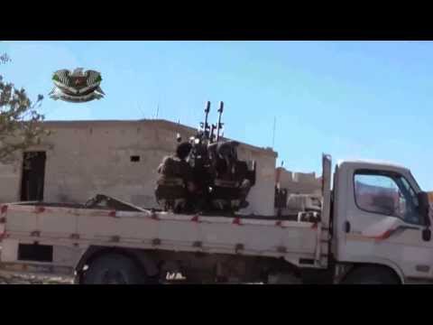 التصدي للطيران الحربي في ريف حماة الشرقي من قبل ألوية الفاتح ضمن معركة قادمون