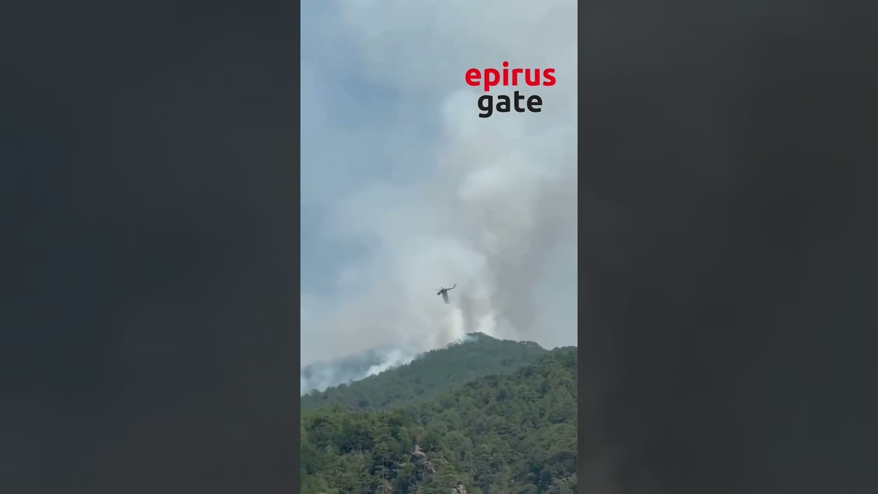 Κόνιτσα: Στα 6.290 στρέμματα η καμένη έκταση στην Τραπεζίτσα-Η εικόνα της φωτιάς από τη Μονή Στομίου