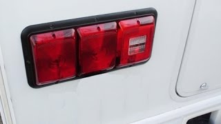 Replacing the leaking tail lights on my motorhome.