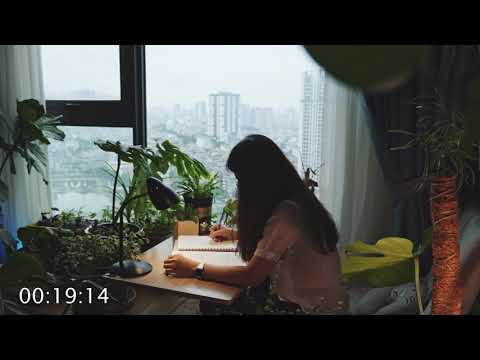 Study With Me | Calm Evening | A Rainy Day In Ha Noi, Viet Nam