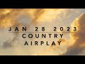 Billboard Top 60 Country Airplay Jan 28 2023