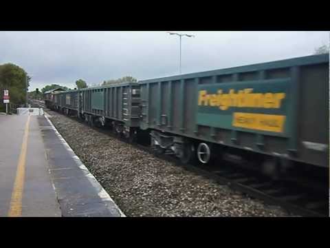 Freightliner Class 66 no: 66523 @ Chippenham Working 6V87 On The 09-05-2012.