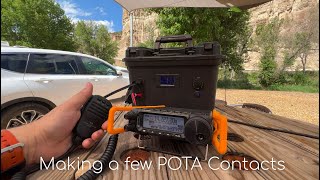 Making a few POTA contacts during a family reunion