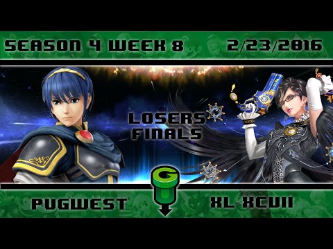 S4@GU 2-23 (Loser's Finals): Pugwest (Marth) vs XL-XCVii (Ryu/Bayonetta)