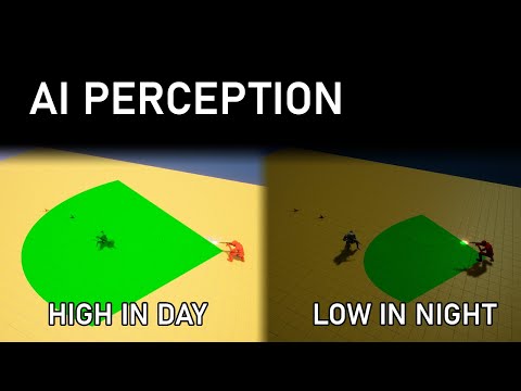 Unreal Engine 5 - AI Perception - Low Range on Night/ High Range on Day (ALS #188)