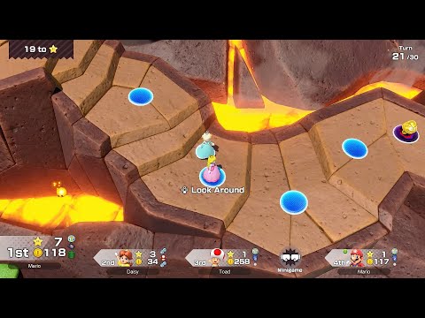Super Mario Party Jamboree #311 Goomba Lagoon Peach vs Mario vs Daisy vs Toad