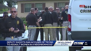Man shot by deputy after attacking woman with a rock in Belle Glade