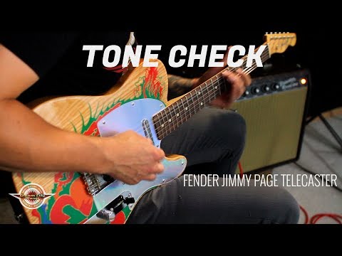 TONE CHECK: Fender Jimmy Page Dragon Telecaster Guitar Demo | No Talking