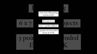 How does IB grading system work?