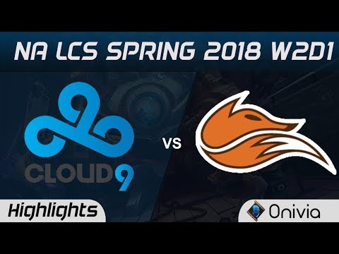 C9 vs FOX Highlights NA LCS Spring 2018 W2D1 Cloud9 vs Echo Fox by Onivia