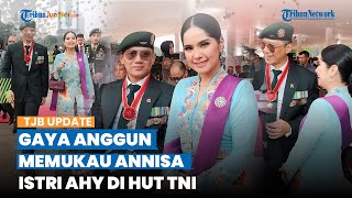 Konsisten Tenteng Tas Mahal, Intip Gaya Anggun dan Memukau Annisa Pohan saat Temani AHY di HUT TNI