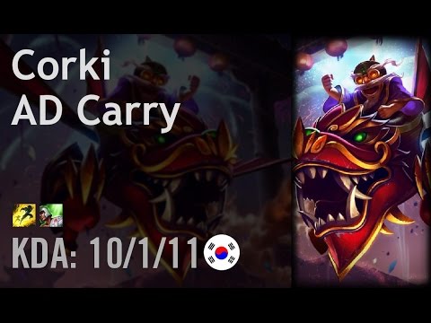 Corki AD Carry vs Lucian - Deft - KR Challenger Path 6.2