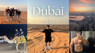 【ドバイ🇦🇪】世界最高峰の朝日とジムと砂漠1人旅vlog /