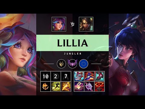 Lillia Jungle vs Nidalee - EUW Master Patch 25.S1.3