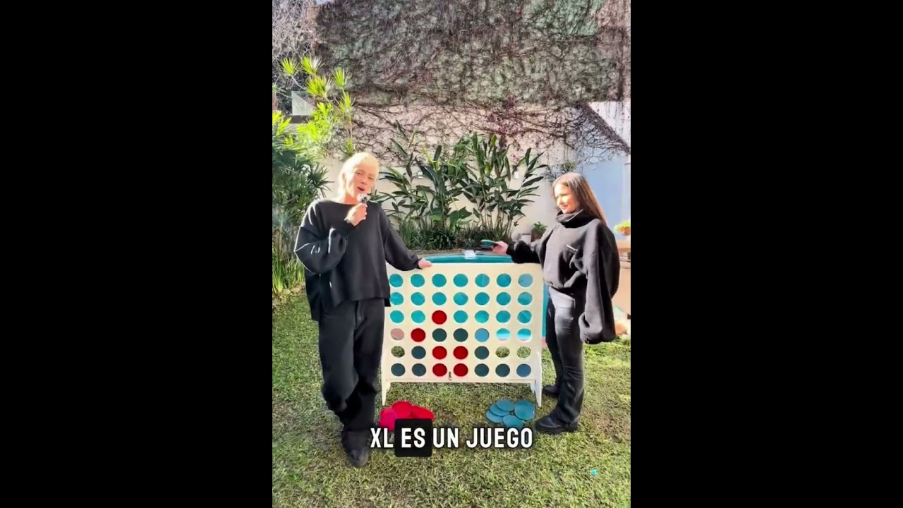 Gigante Cuatro En Línea Súper Set – 4 Juegos En 1 De Madera: Conecta 4, Ajedrez, Damas Y Tres En Raya Para Fiestas En Jardín