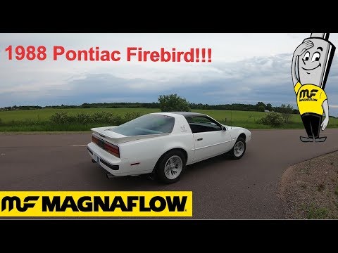 1988 Pontiac Firebird Formula With Magnaflow Cat Back Exhaust Sound.