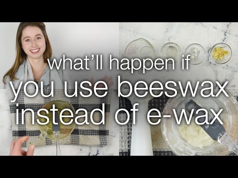What happens if you use beeswax instead of emulsifying wax