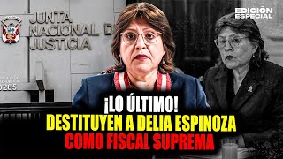#EnVivo Delia Espinoza: Junta Nacional de Justicia la destituye como fiscal suprema