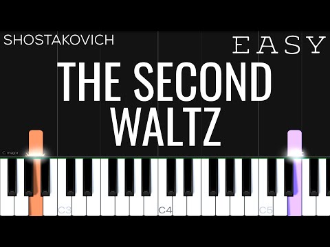 Shostakovich -The Second Waltz | EASY Piano Tutorial