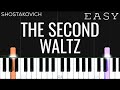 Shostakovich The Second Waltz EASY Piano Tutorial