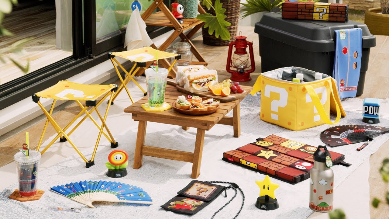 スーパーマリオ トラベル 折りたたみスツール（ハテナブロック