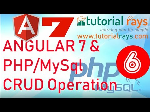 Part 1 2022 Angular PHP MySql CRUD operation | Angular 12 13 PHP MySql Insert Update Delete