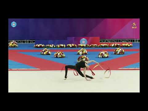 Vlada NIKOLCHENKO ribbon training World cup Sofia 2019