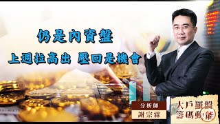 【大戶羅盤籌碼動能】 #謝宗霖 20220829 仍是內資盤上週拉高出壓回是機會 (圖)