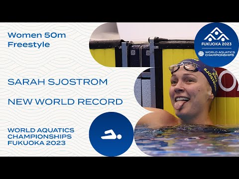 NEUER WELTREKORD | Sarah Sjöström | 50 m Freistil der Frauen