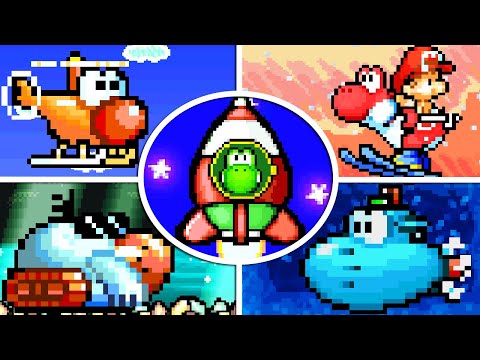 Yoshi's Island DS - All Transformations & Vehicles