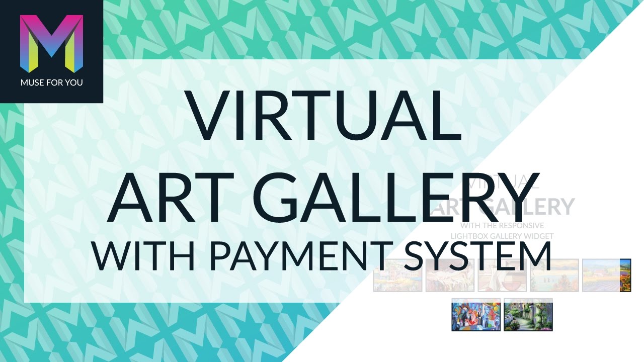 Virtual Art Gallery with Payment System | Adobe Muse CC | Muse For You