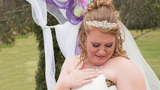 A Butterfly Lands On Her Wedding Dress – She Burst Into Tears At The “Message” It Brought