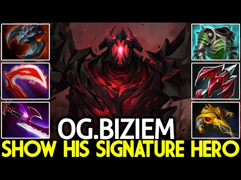 OG.BIZIEM [Shadow Fiend] OG New Mid Laner Show his Signature Hero Dota 2