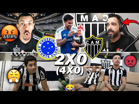 REACTIONS FROM ATLÉTICO FANS ANGRY ABOUT ELIMINATION - CRUZEIRO 2X0 ATLÉTICO - MG - BRAZILIAN CUP