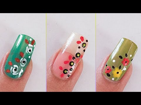 2mints Easy Nail Art designs For Beginners 2024 / Diseños de uñas Cortas