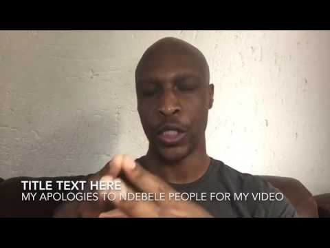An apology to Ndebele people
