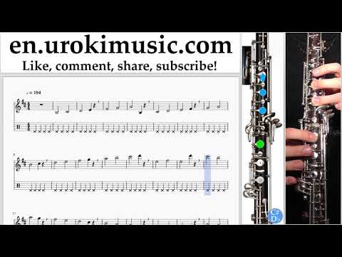 Oboe lessons Jonas Blue - Mama Sheet Music Tutorial Part#1 um-i352