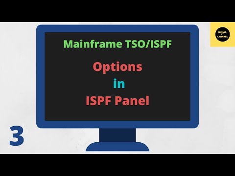 Options in TSO/ISPF Panel - Mainframe TSO/ISPF Tutorial - Part 3
