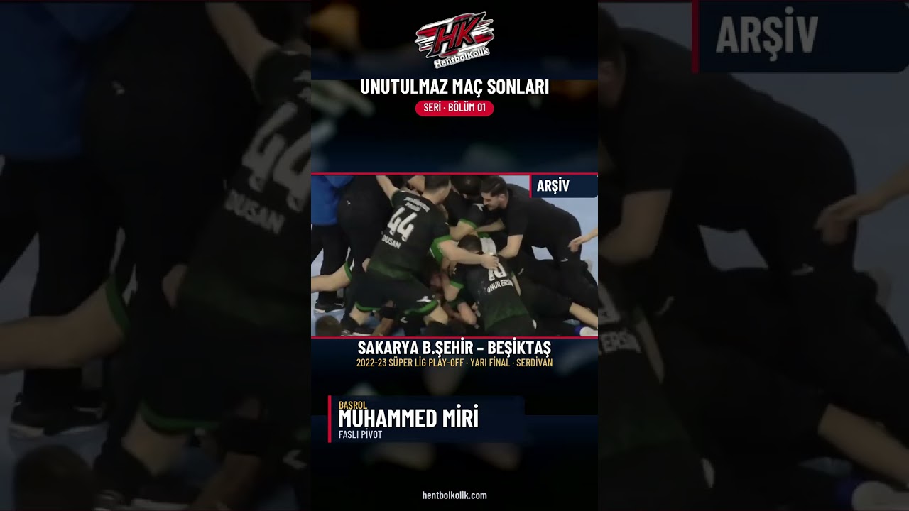 UNUTULMAZ MAÇ SONLARI #1 | Sakarya B.Şehir – Beşiktaş 2022-23 Play-off 🤾 #Shorts