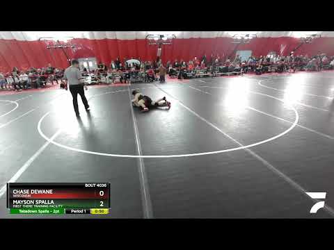98 Lbs Champ. Round 1 - Chase Dewane, Wisconsin Vs Mayson Spalla, First There Training Facility D8