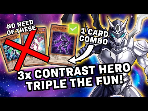 Triple Contrast HERO?! 1 Card Combo Madness – New Masked HERO Support!