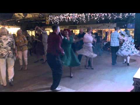 Jiving to Dominic Halpin and the honey B's