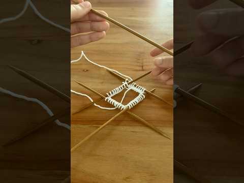Stricken mit einem Nadelspiel einfach erklärt! #stricken #nadelspiel #strickanleitung