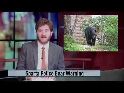 Sparta Police Bear Warning