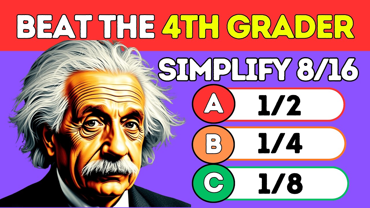 Adults Struggle With This Grade 4 Fractions Quiz! | Test Your Math Skills