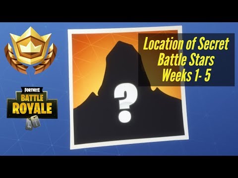Fortnite ¦ Weeks 1- 5 Secret Road Trip Battle Star Locations