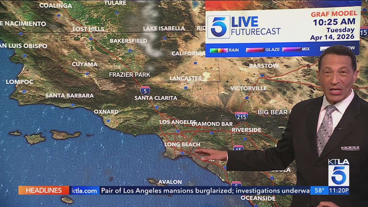 KTLA 5 Late News 11 p.m. Weather Forecast - April 12, 2026