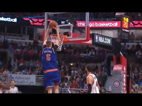 Kristaps Porzingis Full Highlights 27 Points New York Knicks @ Chicago Bulls 11/4/2016