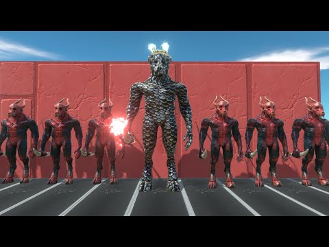 Kozarog The Demon King 😱😱 Death Run In Impossible Maze 😱😱| animal revolt battle simulator